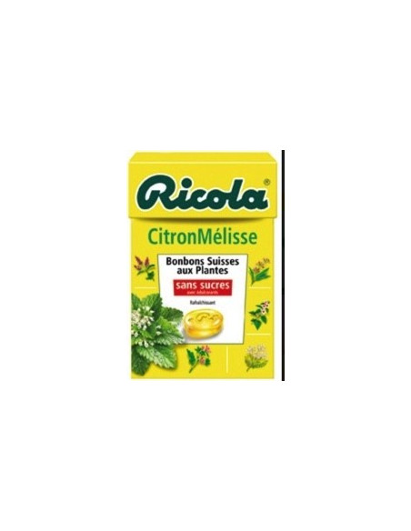 Ricola Citron et Mélisse sans sucres - les 20 étuis