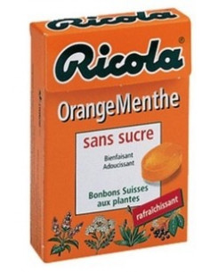 Ricola Orange et Menthe...
