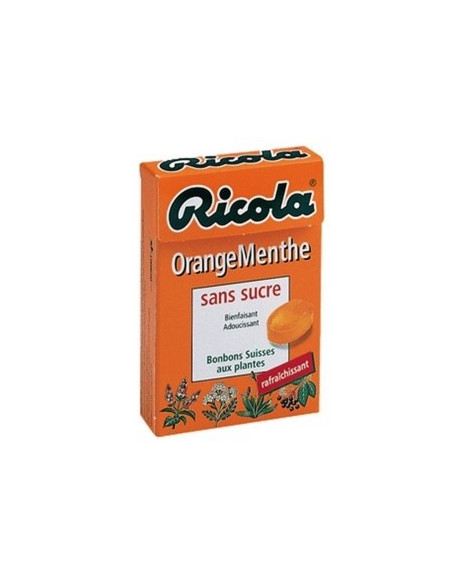 Ricola Orange et Menthe sans sucres - les 20 étuis