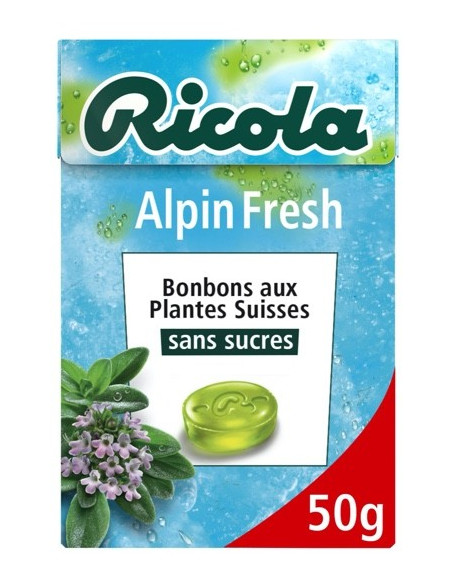Ricola Alpin Fresh sans sucres - les 20 étuis