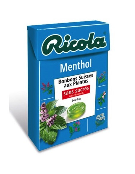 Ricola Menthol sans sucres - les 20 étuis