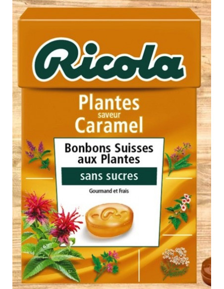 Ricola Caramel sans sucres - 20 étuis