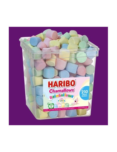 Chamallows Rainbollows HARIBO - le tubo de 210