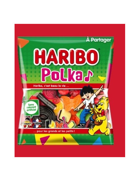 Polka HARIBO 120g - les 30 sachets