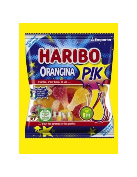 Orangina Pik HARIBO 120g - les 30 sachets