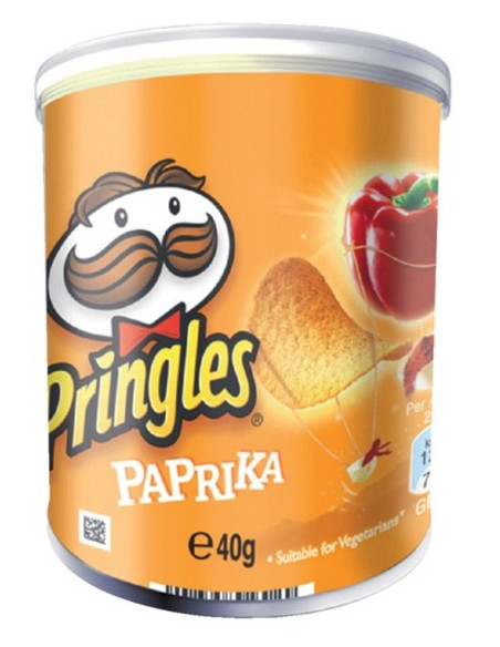 Pringles Paprika - les 12 boites de 40 grammes