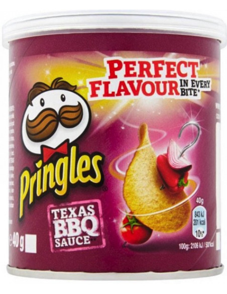 Pringles barbecue - les 12 boites de 40 grammes