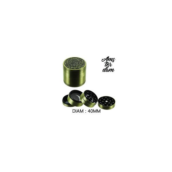 Grinder Alu Amsterdam Mushrooms (Gold) 40mm
