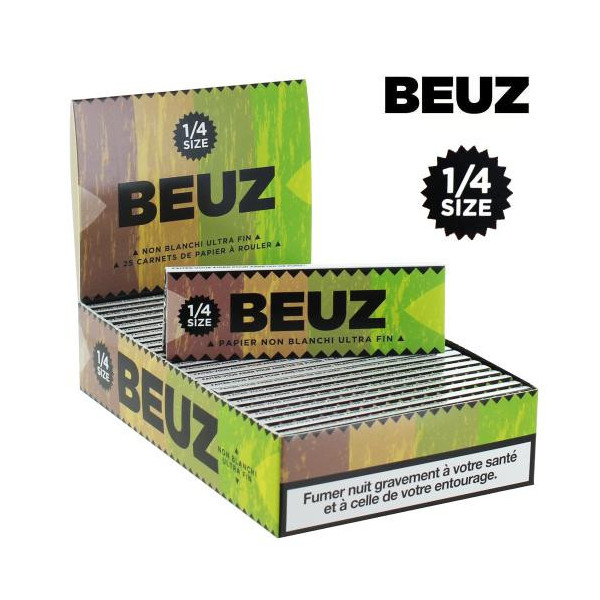 Feuille 1 1/4 Beuz ¸ Brown (25 carnets)