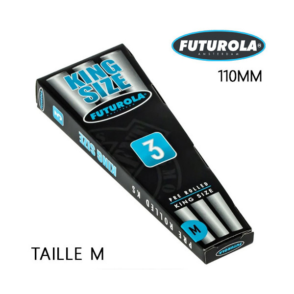 Cones Pre-roule Futurola ¸ King Size (3 Cones/boite)