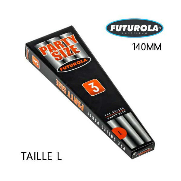 Cones Pre-roule Futurola ¸ Party Size (3 Cones/boite)