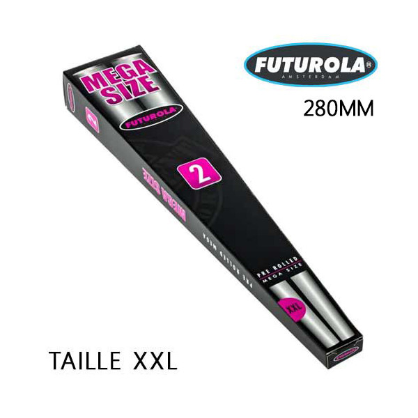 Cones Pre-roule Futurola ¸ Mega Size (2 Cones/boite)