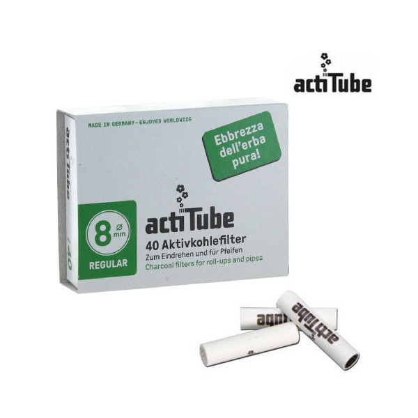 Filtre a Charbon Actitube ¸ Regular 8mm x40pcs