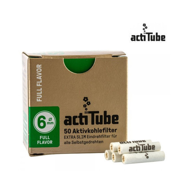 Filtre a Charbon Actitube ¸ Extra Slim 6mm x50pcs