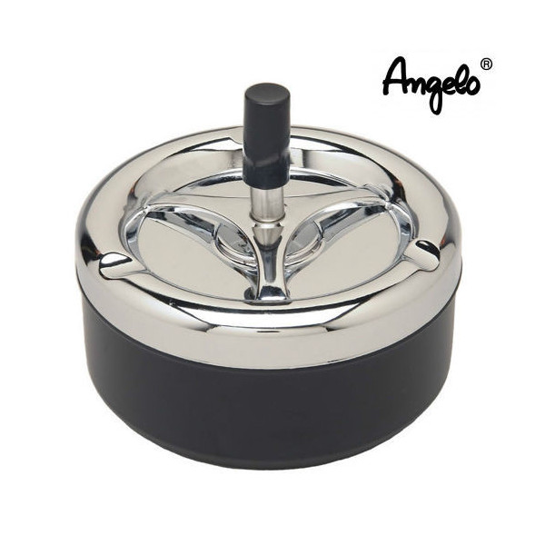 Cendrier poussoir en metal Angelo (Noir)