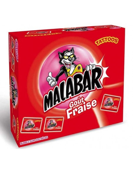 Malabar Bi Goût Citron Fraise - boîte de 200