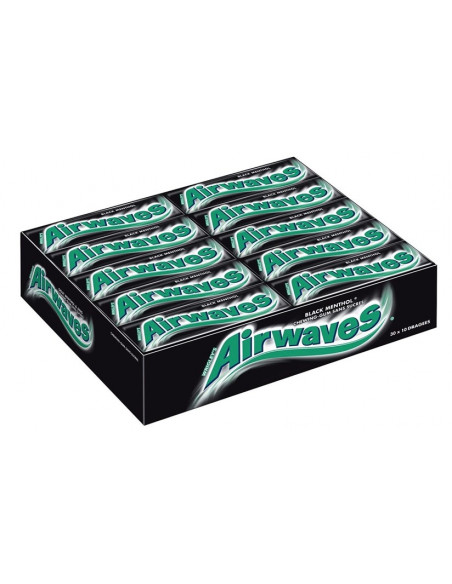 Airwaves dragées Black Menthol sans sucres - 30 Etuis