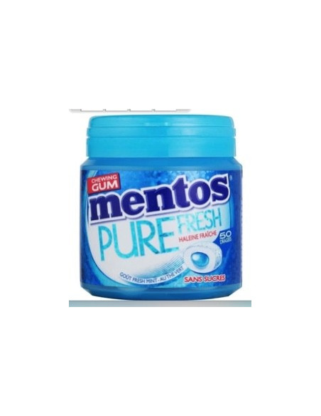Mentos Bottle Pure Fresh Fresh mint sans sucres - le lot de 6