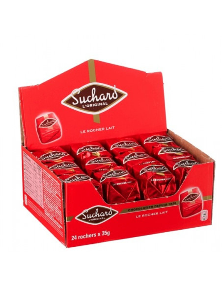 Rochers au Lait Suchard - la boite de 24